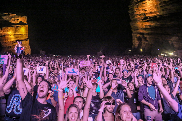 Members of the PLF congregate for an event at Red Rocks Ampitheatre, 2012. (Source: Collegian.com)